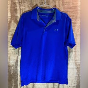 Under Armour Men’s Tech Golf Polo. Size XL. Color Blue.